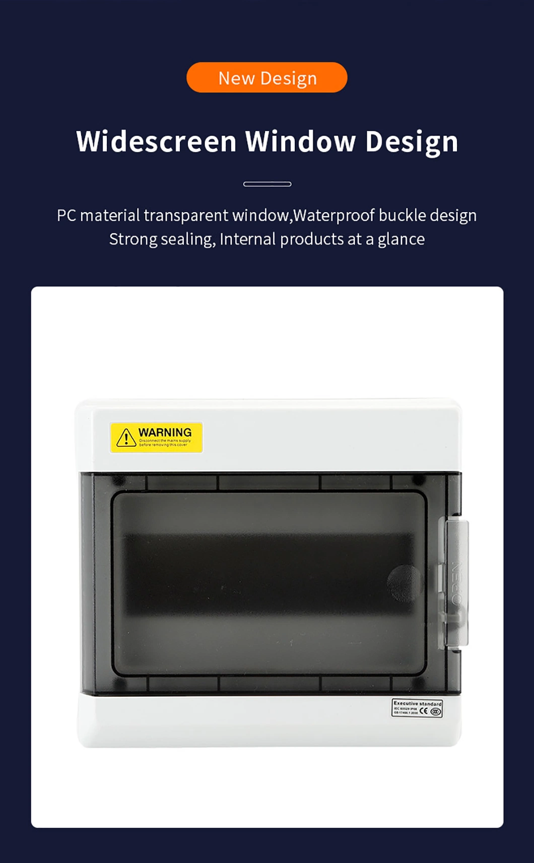 Hot Selling IP66 Waterproof 9/12/15/18/24/36 Way dB MCB Electrical Industrial Distribution Box