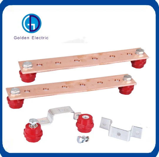 Factory Custom Logo Size High Performance Pure Copper/Tinned Copper/ Copper Clad Steel Busbar