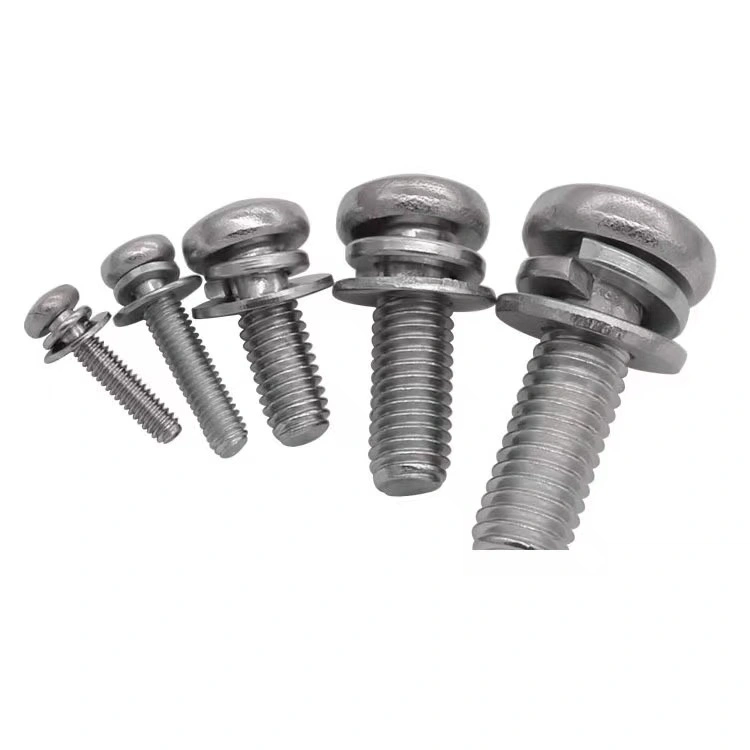 GB2672 Hexalobular Socket Pan Head Screw, Single Coll Spring Lock Washer and Plain Washer Assemblies M2-M10 Grade 4.8/