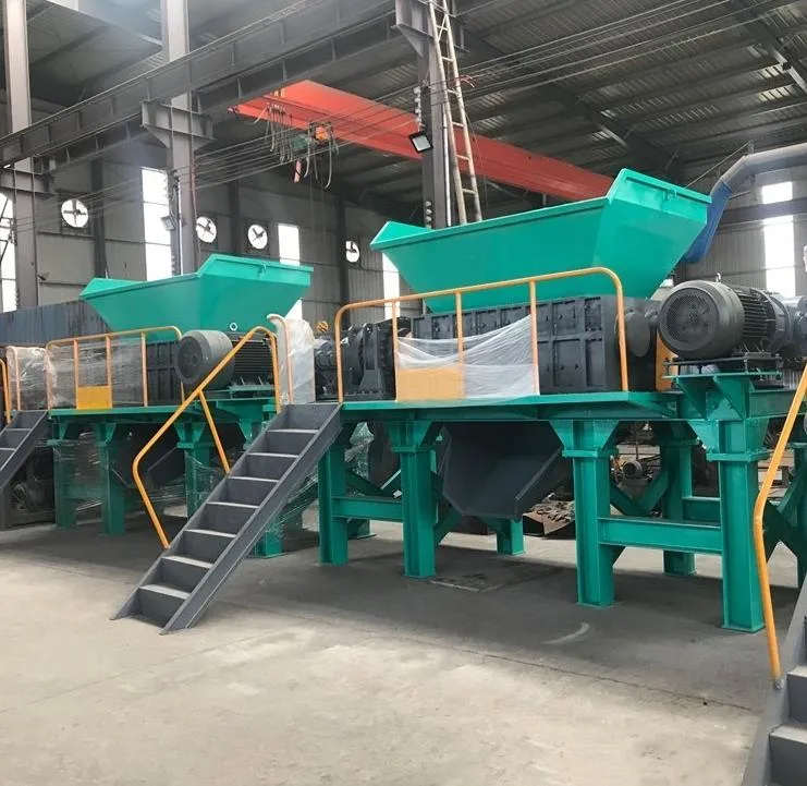 Ecofriendly Scrap Used Rubber Movile Tire Shredder Machine Unit