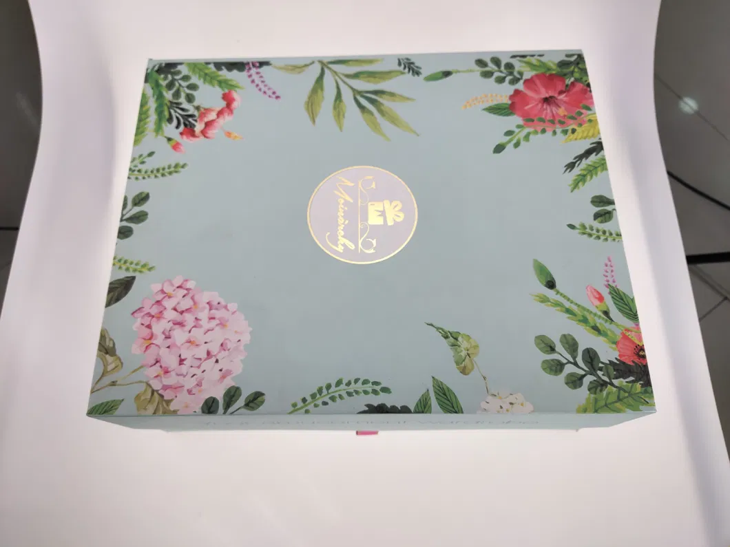 Luxurious Custom Rigid Gift Box with Magnet Switch and Built-in Independent Small Storage Compartment