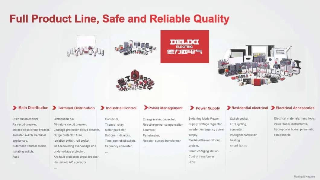 Delixi Dz47-125 High Current Circuit Breaker MCB