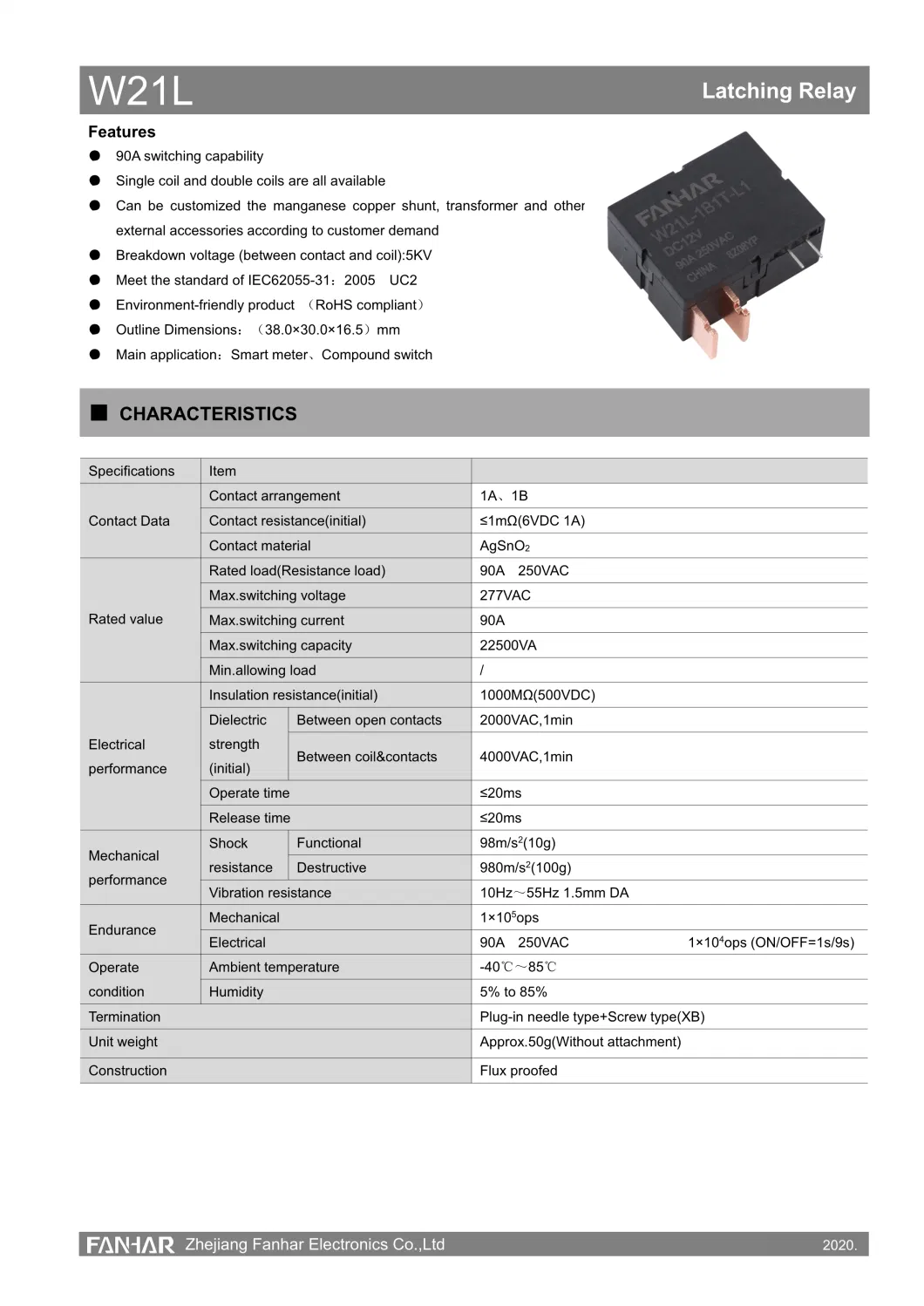 Smart Meter Compound Switch 90A 24VDC with TUV