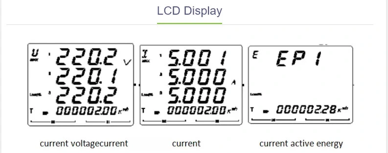 Acrel Amc96L-E4/Kc Digital AC Panel 3 Phase with RS485 Smart Monitoring Electronic Active Power Meter Kwh Meter