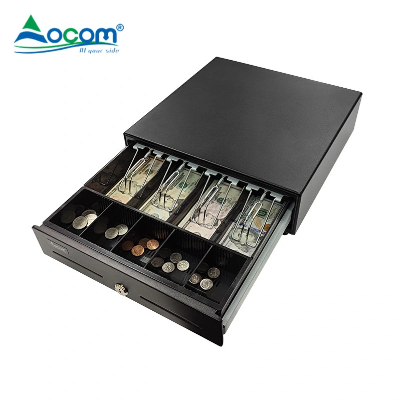 Black Style Small Micro Switch Senor Metal Trigger Cash Drawer Box Rj12 for Cash Register