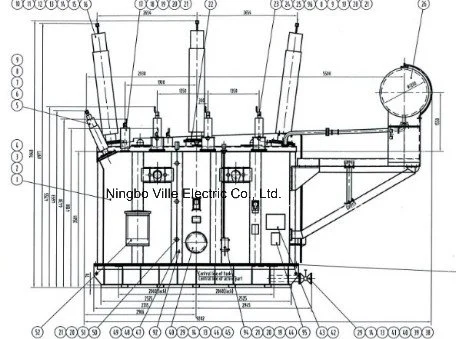 220kv Power Transformer with on Load Tap Changer