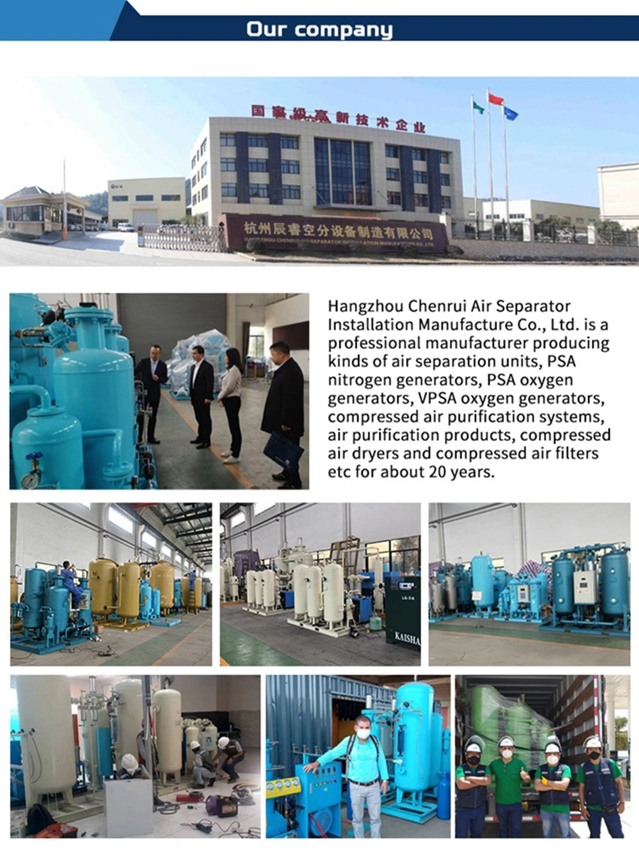 Chenrui High-Tech Psa Oxygen Generator Air Consumption Psa Oxygen Generator Unit for Industrial Use