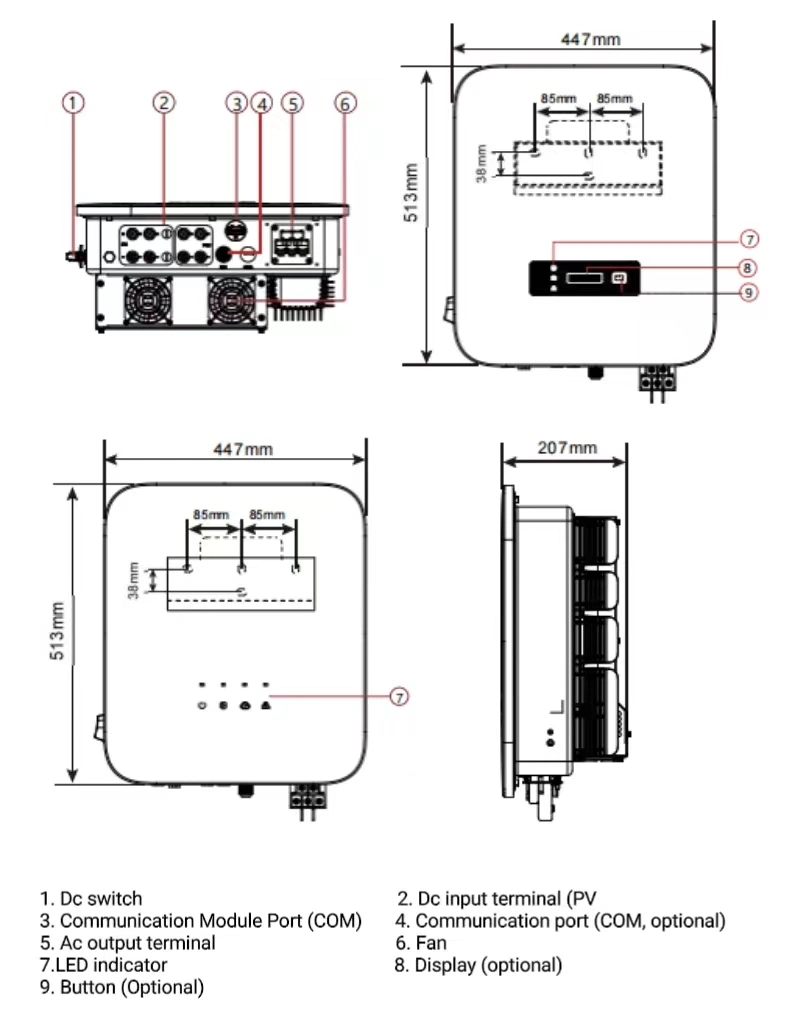 15kw off Grid Inverter Growatt Split Phase Inverter