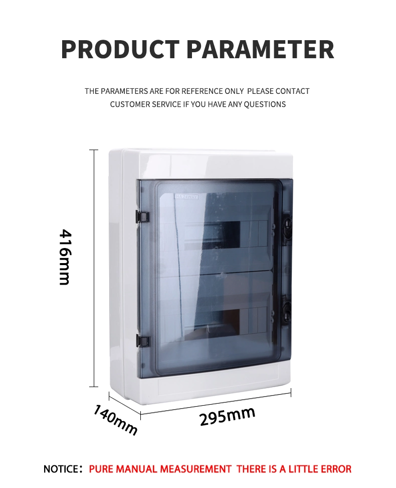 Ha-24 IP65 ABS PC MCB Circuit Breaker dB Waterproof Plastic Electronic Enclosure/Waterproof Box/Distribution Box