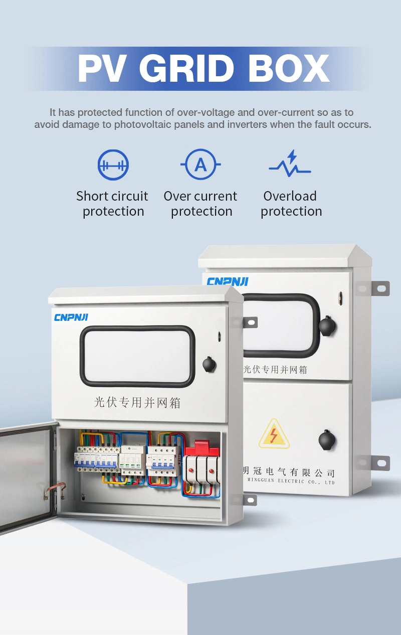 High Voltage Grid Connection Box 1500V 3-Phase Electrical Distribution Box Solar Array DC Combiner Box