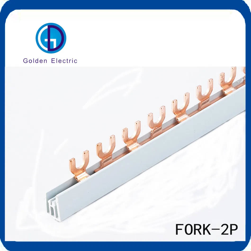 Terminal Block Connector Copper Busbar with U or Fork Type for MCB