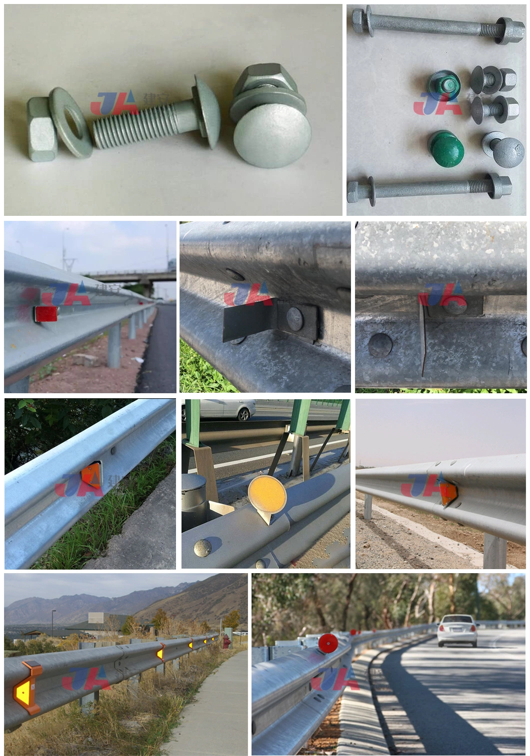 Highway Guardrail Accessories Steel Bolt and Nut for Sale