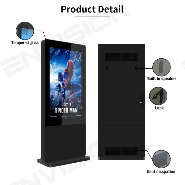 IP55 IP65 IP67 Touch Screen Outdoor Advertising Icd Display Digital Signage and Displays Waterproof Kiosk Totem Outdoor