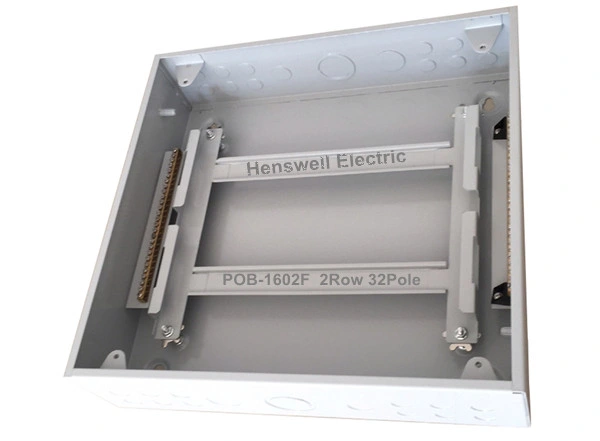 2 Row Metal Distribution Board 16 Way Per Row Flush Mount