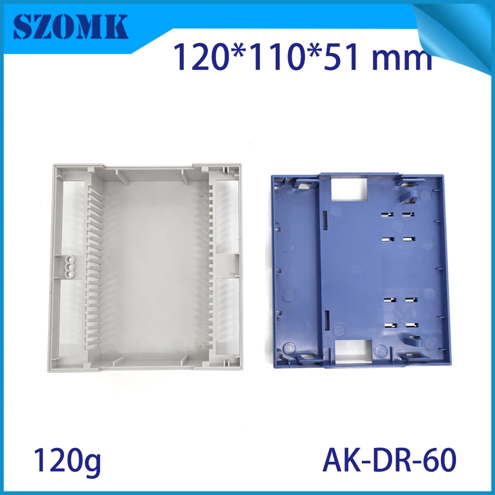 120*110*51mm DIN Rail Plastic Shell PLC Power Switch Instrument Enclosure Housing