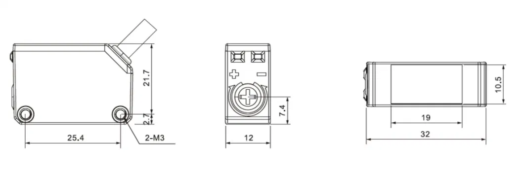 High Speed Response Laser Displacement Sensor PNP Diffuse Reflection Photoelectric Switch