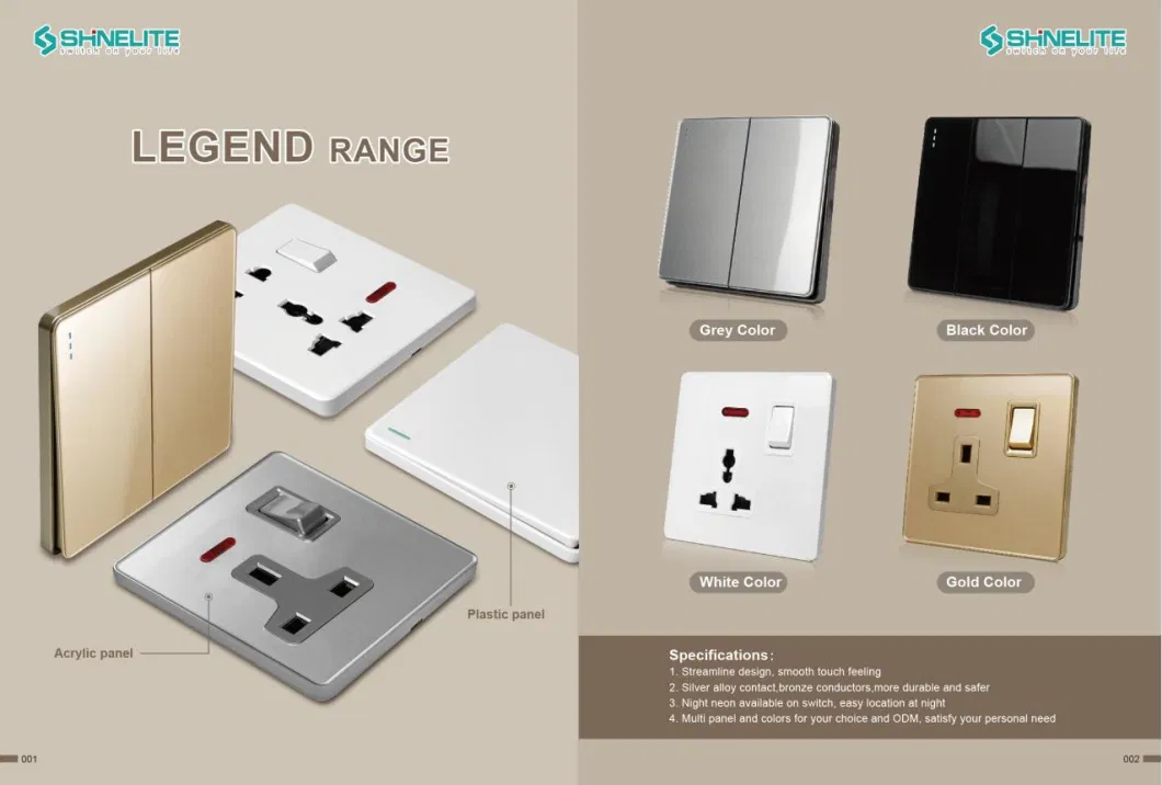 12 Years BS Standard Wall Light Electrical Switch Socket Manufacturer