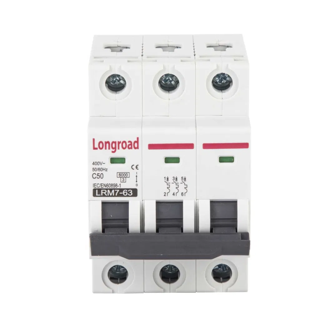 Factory Price Circuit Breaker 1p 2p 3p 4p Mini MCB 20A 16A 10A 32A 25A 40A 63A AC MCB Electric Miniature Circuit Breaker