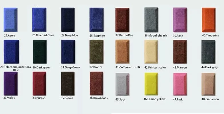 Pet Felt Polyester Fiber Acoustic Foam Wall Panel with Good Service