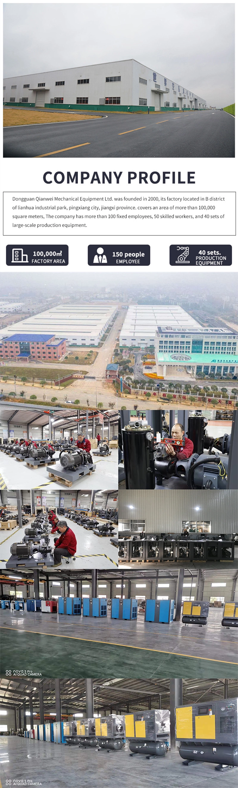 Direct Selling Supplier 37kw 50HP Screw Air Compressor