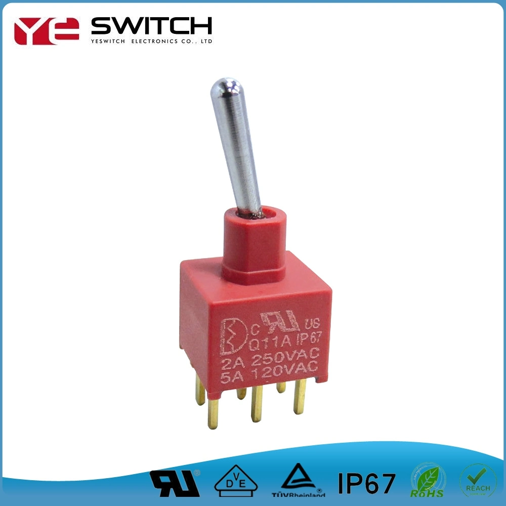 IP67 Mini Toggle Switches Meet UL94V-0 Flame Retardant