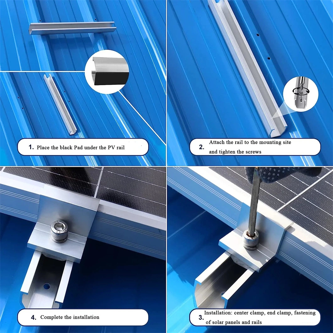 Solar Panel Aluminum Alloy Frame Ground Solar Photovoltaic Bracket Solar Panel Bracket