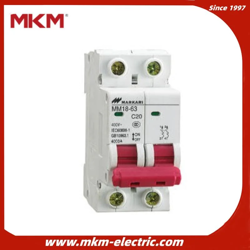 Miniature Circuit Breaker MCB for Distribution Box Switch Box 1p 2p 3p 4p 63A