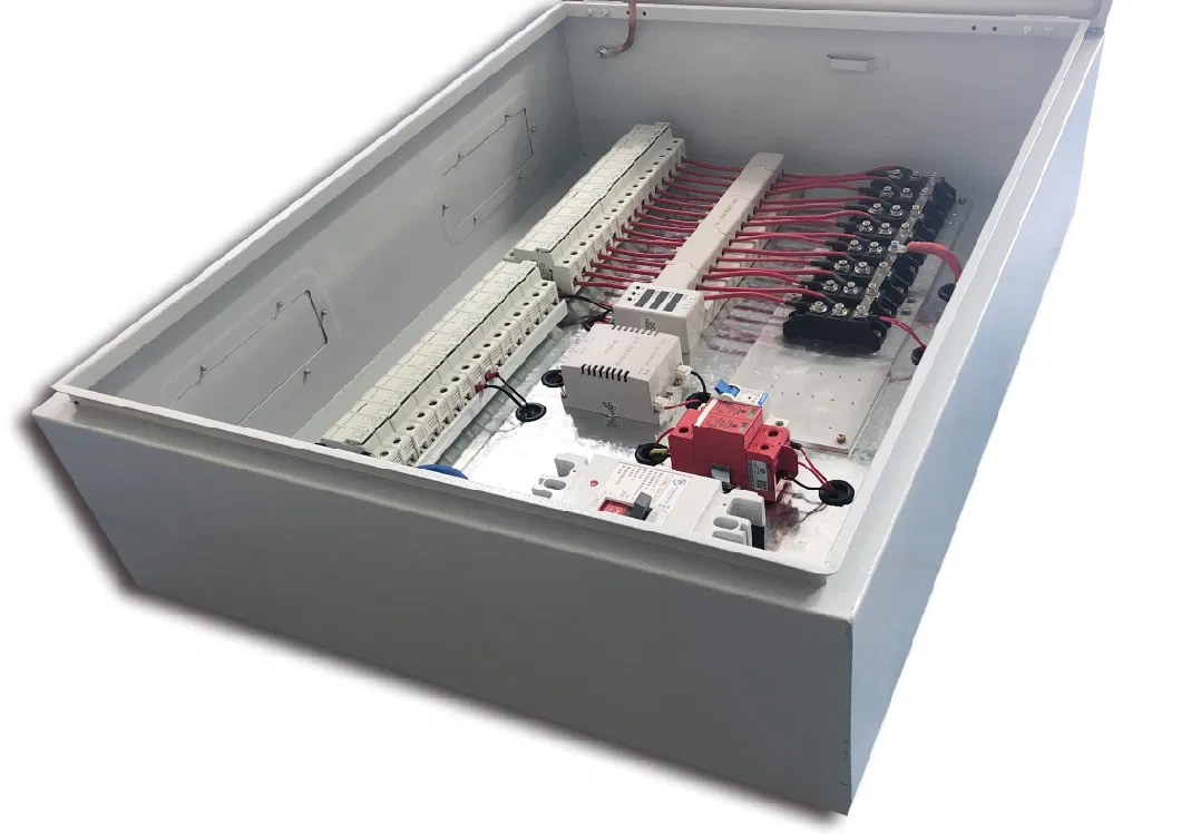 Solar Fotovoltaica IP65 10 Strings 16A 1000V DC Solar PV Array Distribution Combiner Box