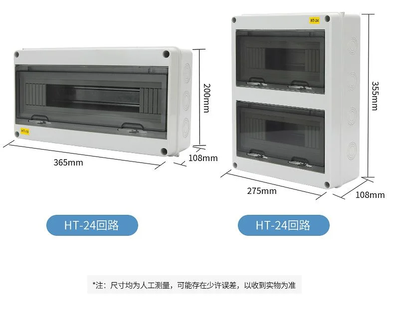 Ht Series 8 Way PVC MCB Box with Cover Weatherproof IP65 Rated Heavy Quality Junction Box