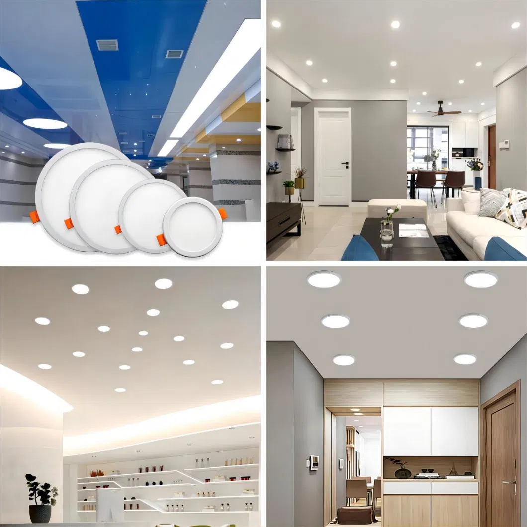 Wholesale Price Guzhen Zhongshan Ceiling Lighting Fixture Interior Downlight Home White Color SMD CCFL LED Backlight Front Icd Panel Manufacturer in China