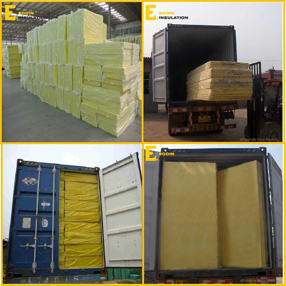 48kg M3 Density Thermal Insulation Glass Wool Fiberglass Rigid Board