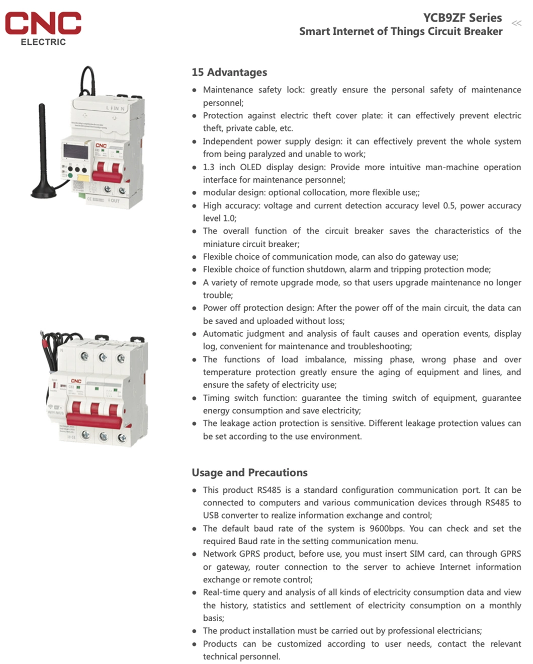 Manufacture Low Voltage Circuit Breakers Conventional Breaker RCCB RCBO Switch