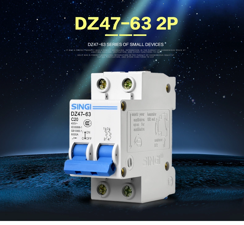 Overload and Short Overcurrent Protection Singi Electric Miniature Circuit Breaker