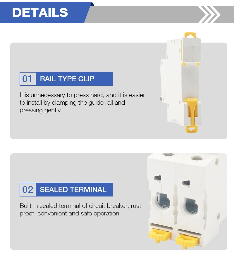 Electrical MCB Chnt Miniature Plastic Switch Controller Nxb-63 Small Circuit Breaker 10A 16A 20A 32A 63A Air Switch 1p 2p 3p 4p