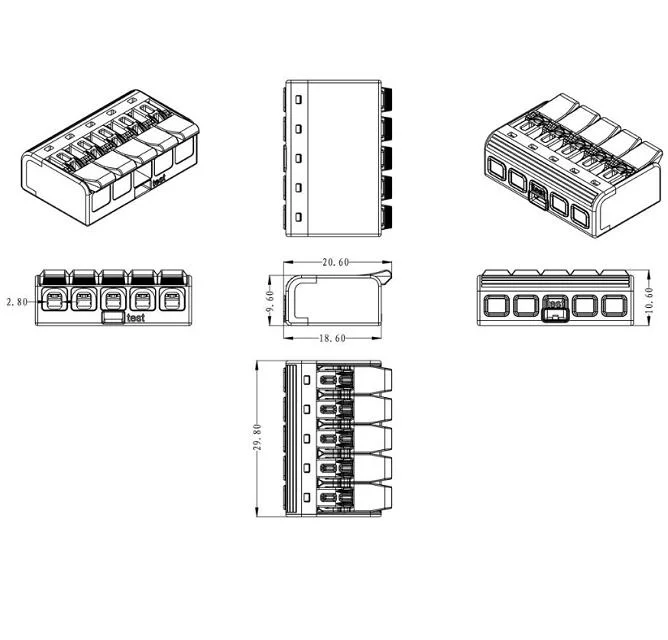 Beleks Mini Quick Connector Plug-in Universal Compact Cable Connector