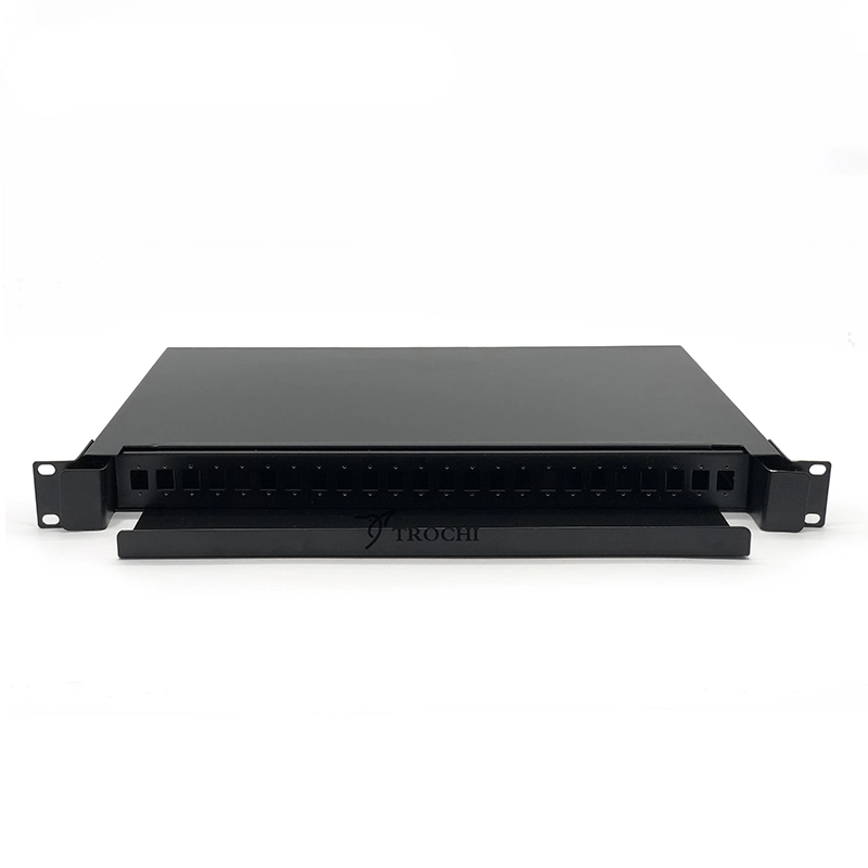 19 Inch Cold Roll Steel Drawer Type Slidable Rack-Mount Fiber Optic Distribution Frame ODF Fiber Optic Patch Panel