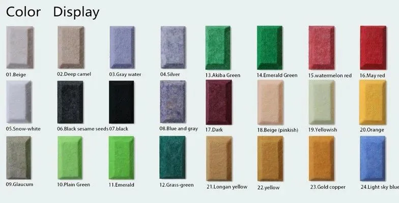 Pet Felt Polyester Fiber Acoustic Foam Wall Panel with Good Service