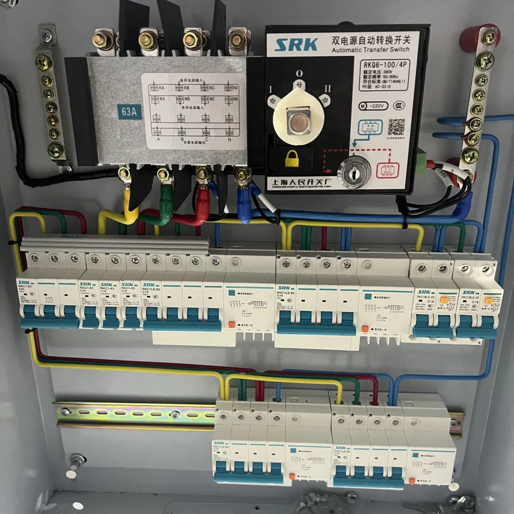 AC Earth Leakage Circuit Breaker Device 1A 2A 3A 6A 10A 16A 20A 25A 32A 40A 50A 63A 30mA C Curve RCBO Breaker