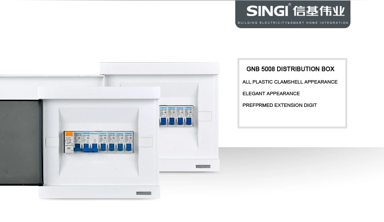 Flushing Mounted 16ways 20 Ways Single Row Distribution Board