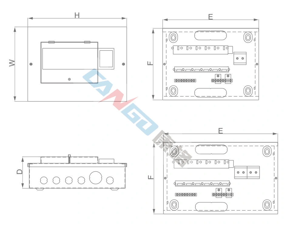 Single Phase Surface Mounted Plug-in Type 4-12way Distribution Board