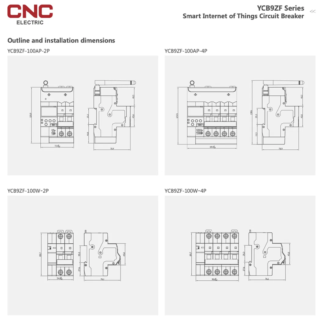 Manufacture Low Voltage Circuit Breakers Conventional Breaker RCCB RCBO Switch