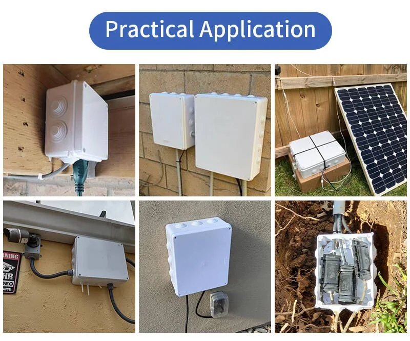 Waterproof Electrical Enclosure Reserved Hole Junction Box IP 65 Distribution Board