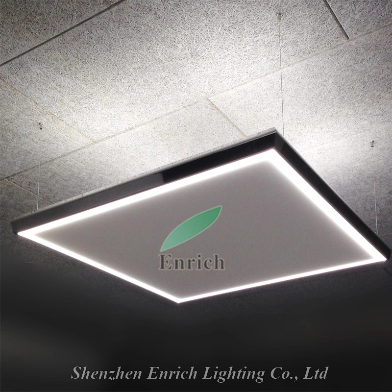 Customized Acoustic Panel in-Direct Lighting Circle LED Round Ring Hanging Light for Office/Hospital