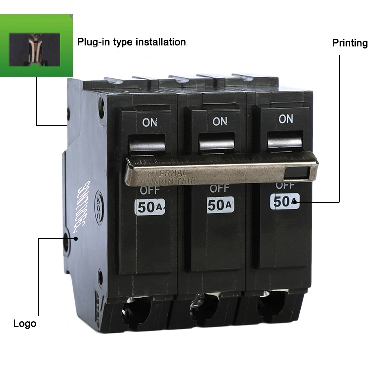 Sontuoec Black Color Miniature Circuit Breaker 1p to 4pole 6ka MCB