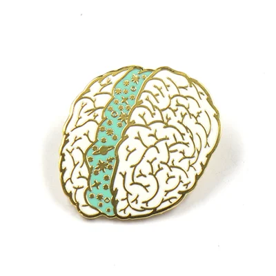 OEM Factory Custom Made Gold Plated Metal Alloy Decoration Badge Manufacturer Customized Brass Brooch Bespoke Wholesale Enamel Medical Uterus Shape Lapel Pin