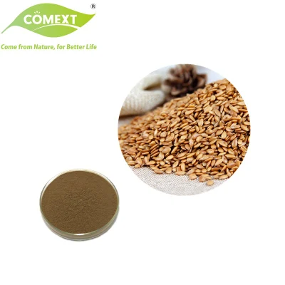 Comext China Pure Natural 20% 40% Secoisolariciresinol Diglucoside (SDG) Flax Seed Extract Powder with ISO Halal Kosher
