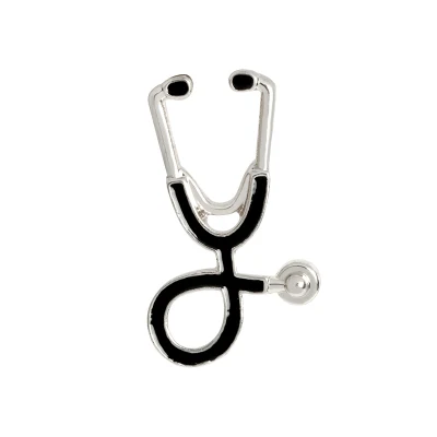 China Manufacturer Cheap Custom Medical Doctor Nurse Stethoscope Hard Enamel Lapel Pin