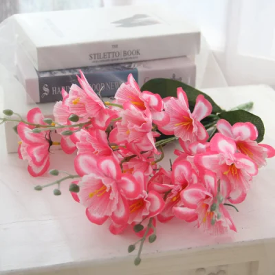 5 Forks Small Silk Flower Magnolia Home Decor Flower Artificial Narcissus Spray Flower