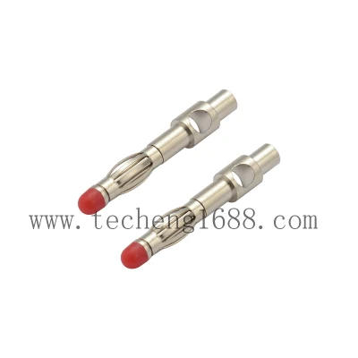 Brass Precision Contact Pin Connector 24K Gold Plated Banana Jack Banana Plug for Medical Devices
