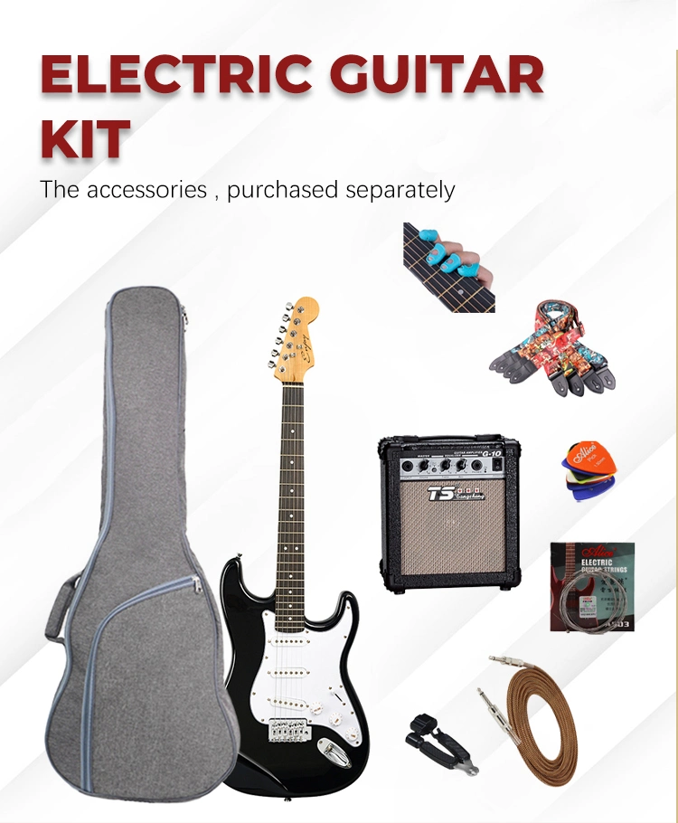 China Factory Customs Martin Guitar Electronic Jazz Guitar Kit String Musical Instruments Colorful Carbon Fiber St Bass Guitar Electric Guitar